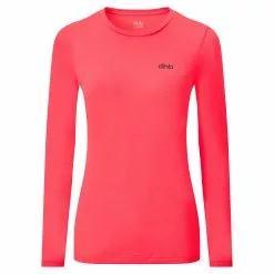Women's Long Sleeve Run Top -Deals Areon Store 101584583 Diva Pink 0101
