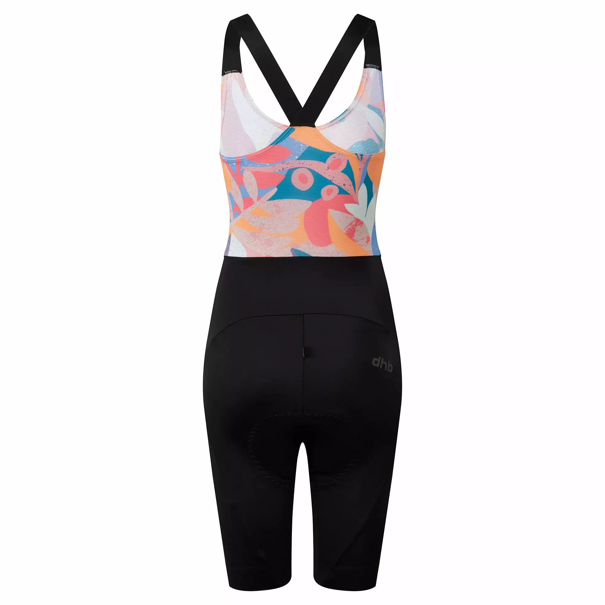 Moda Women’s High Cut Bib Shorts – Tropics 2 Moda Women’s High Cut Bib Shorts – Tropics - Image 2