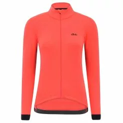 Aeron Women's Rain Defence Polartec Jacket -Deals Areon Store dhb Aeron Women s Rain Defence Long Sleeve Jersey Jerseys Coral Pink AW18 NU0717CORAL PINKUK 8 2