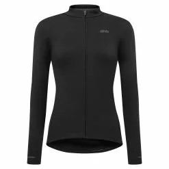 Women's Long Sleeve Thermal Jersey -Deals Areon Store dhb Women s Long Sleeve Thermal Cycling Jersey Jerseys Black AW21 SK0368BLACKUK 8
