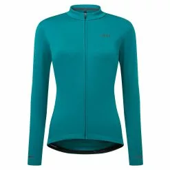 Women's Long Sleeve Thermal Jersey -Deals Areon Store dhb Women s Long Sleeve Thermal Cycling Jersey Jerseys Turquoise AW21 SK0368TURQUOISEUK 8